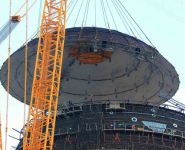 Upper tier of internal protective shell of Belarusian nuclear power plant’s first reactor installed